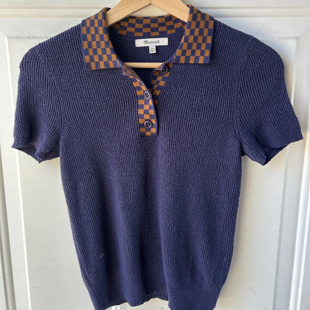 Madewell Boulce Sweater Polo Tee